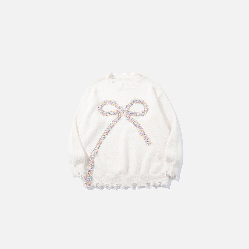 Bow-Knot Embellished Sweater