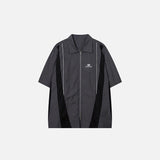 Chemise zippée bicolore