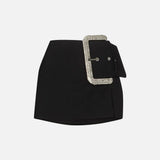 Patchwork High Waist Skirt