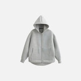 Thick Solid Zip-Up Hoodie
