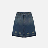 Y2k Ripped Washed Jorts