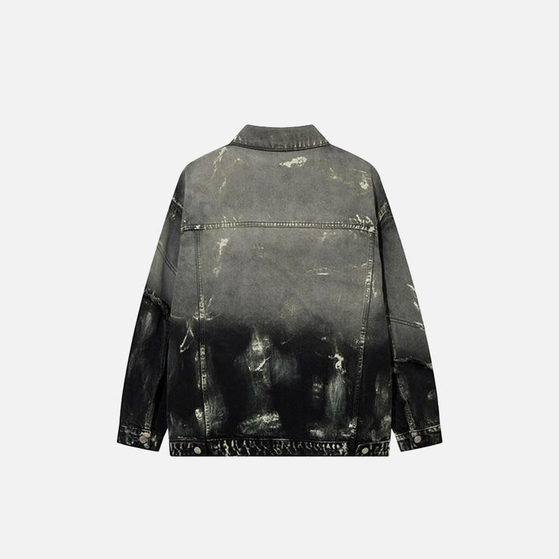 Splicing Color Mud Dyed Jacket