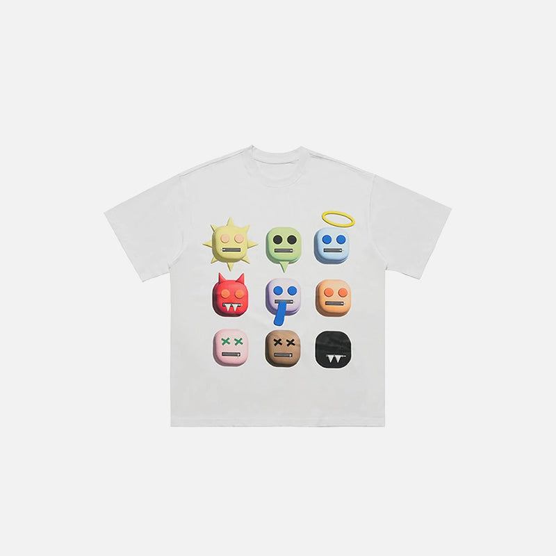 T-Shirt „Gesichter des Ausdrucks“