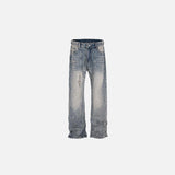 Distressed Dusty Denim Jeans