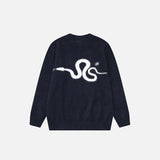Y2K ニット ふわふわ スネーク セーター