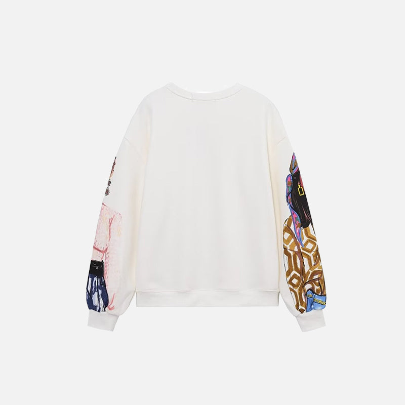 Sweat-shirts en polaire imprimés décontractés pour filles