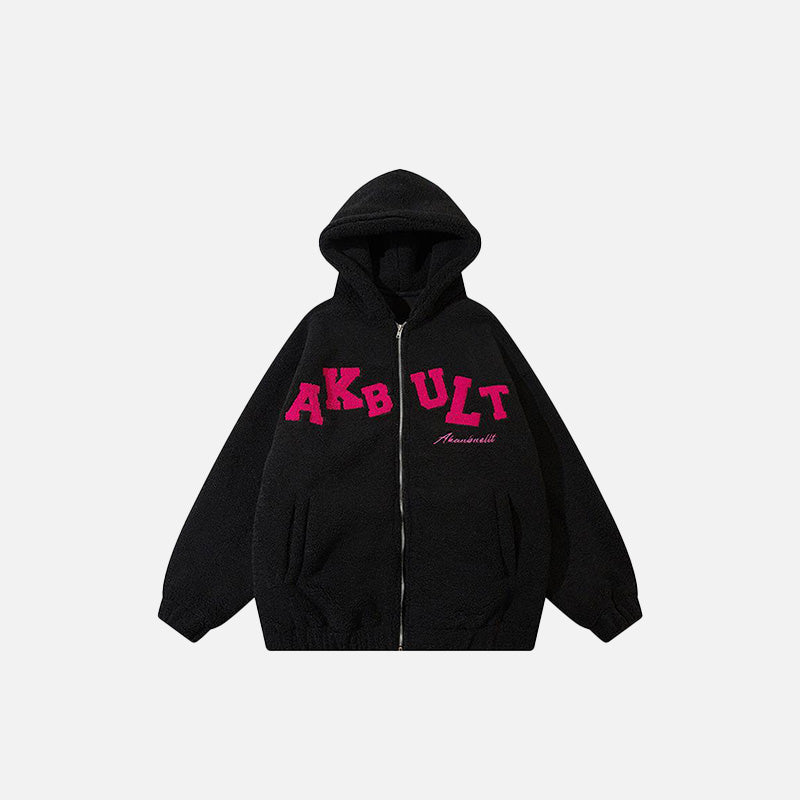 Winter Fleece Zip-up Hoodie