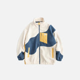 Fleece-Patchworkjacke