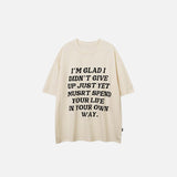 T-Shirt mit Motivationsbrief-Aufdruck