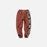 Jogginghose mit Blumenstickerei