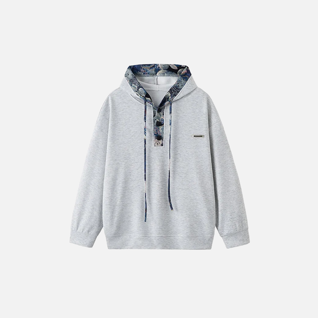 High-Quality Cozy Stand Collar Hooded Sweatshirt