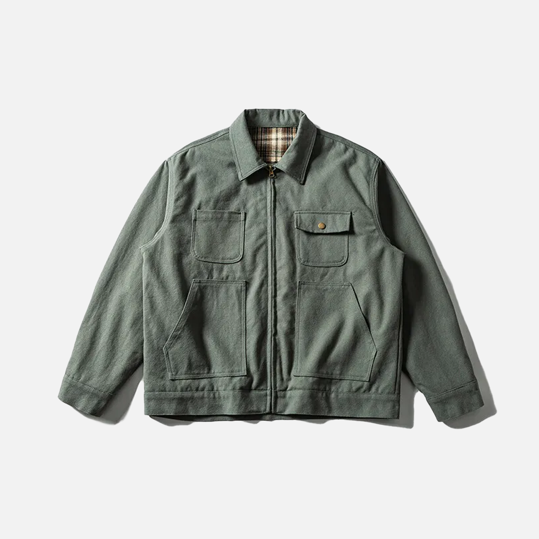 Veste de moto vintage ample et décontractée d'automne