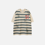 T-shirt rayé à manches courtes en coton, pièce d'investissement