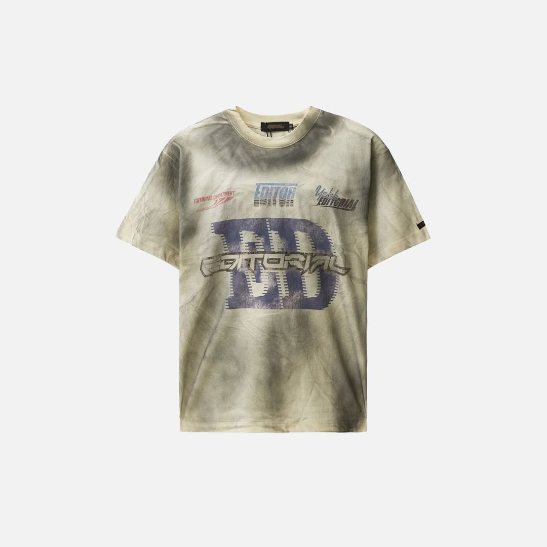 Streetwear Vintage Letter Print Crew Neck T-Shirt