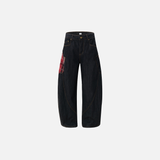 Y2K Einzigartiges Split-Design Straight Leg Cargo Jeans Jeans