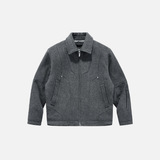 Isolierte, warme Wolljacke mit Umlegekragen