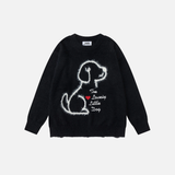 Pull en maille déchiré oversize pour femme