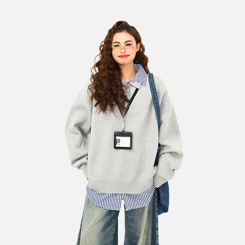High End American Retro Pullover Sweater