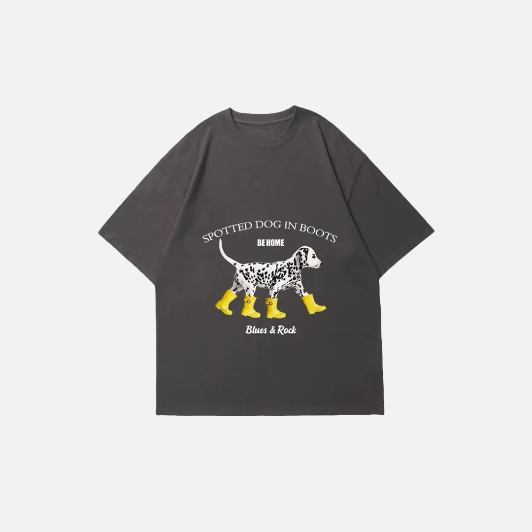 Y2K Soft Cotton Loose Fit Dog T-Shirt