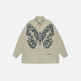 Stilvolles, lässiges Langarmshirt mit Schmetterlingsprint für Damen