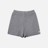 Retro-Strickpullover mit Kapuze und Shorts