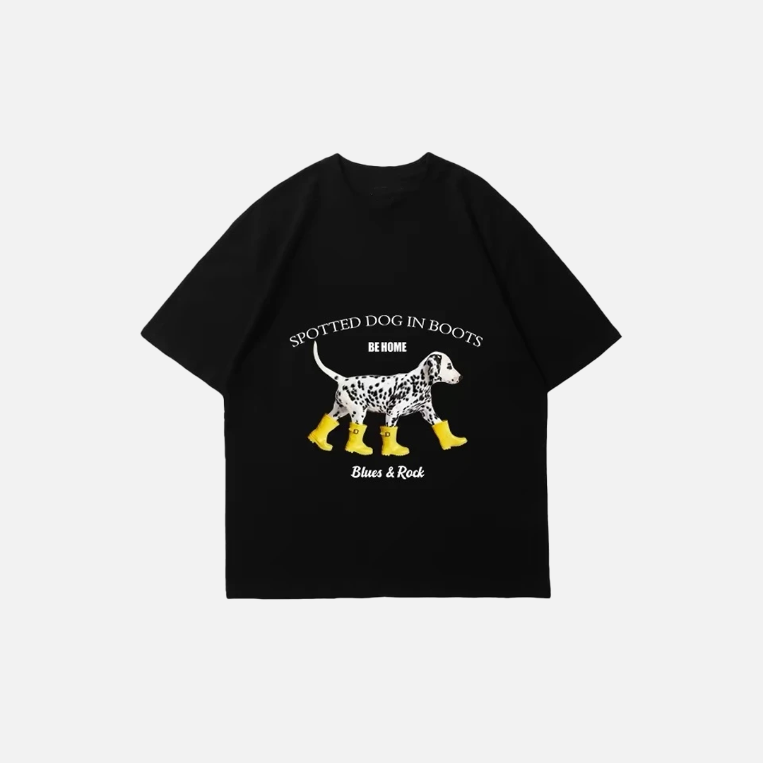 Y2K Soft Cotton Loose Fit Dog T-Shirt