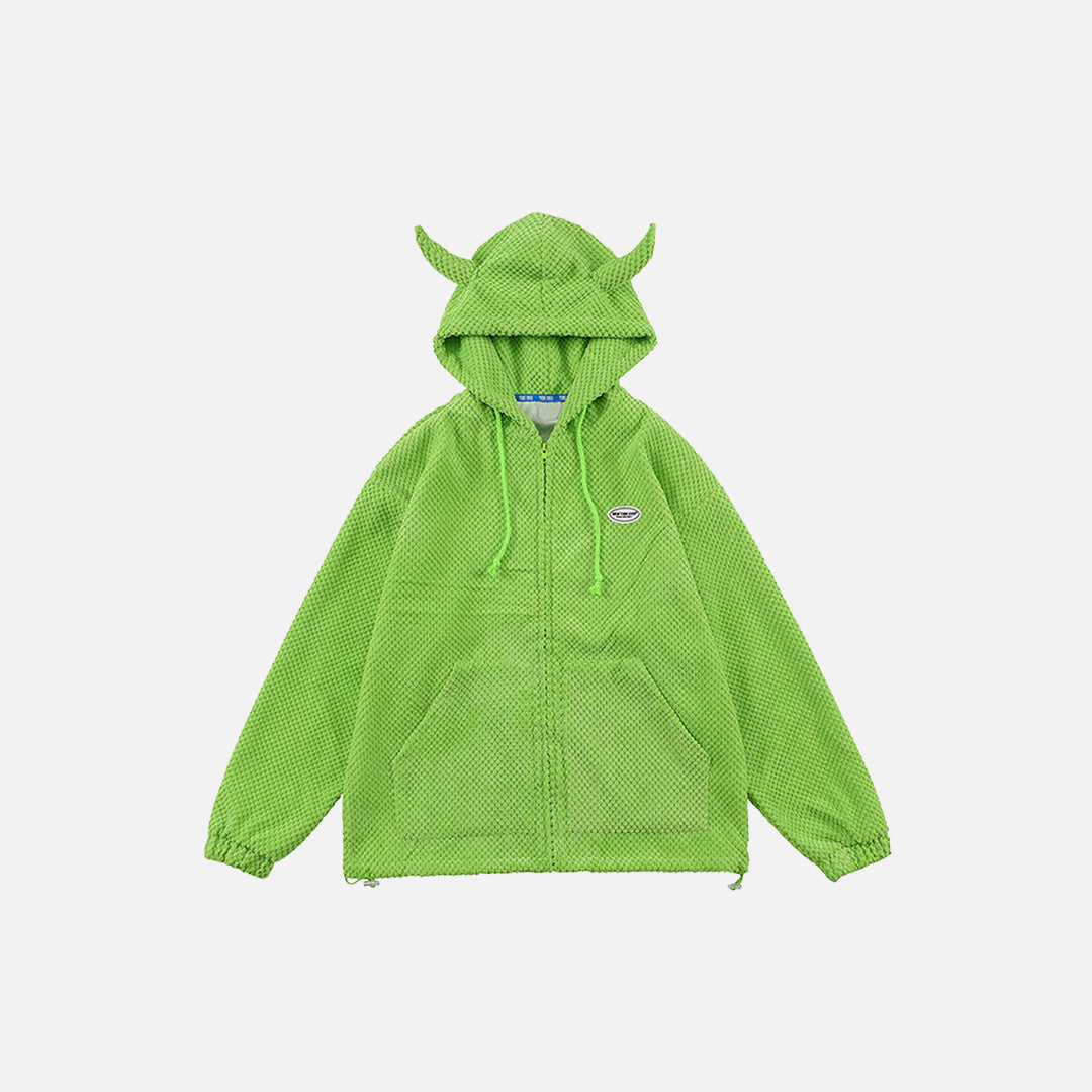 Kapuzenpullover mit Dämonenhörnern