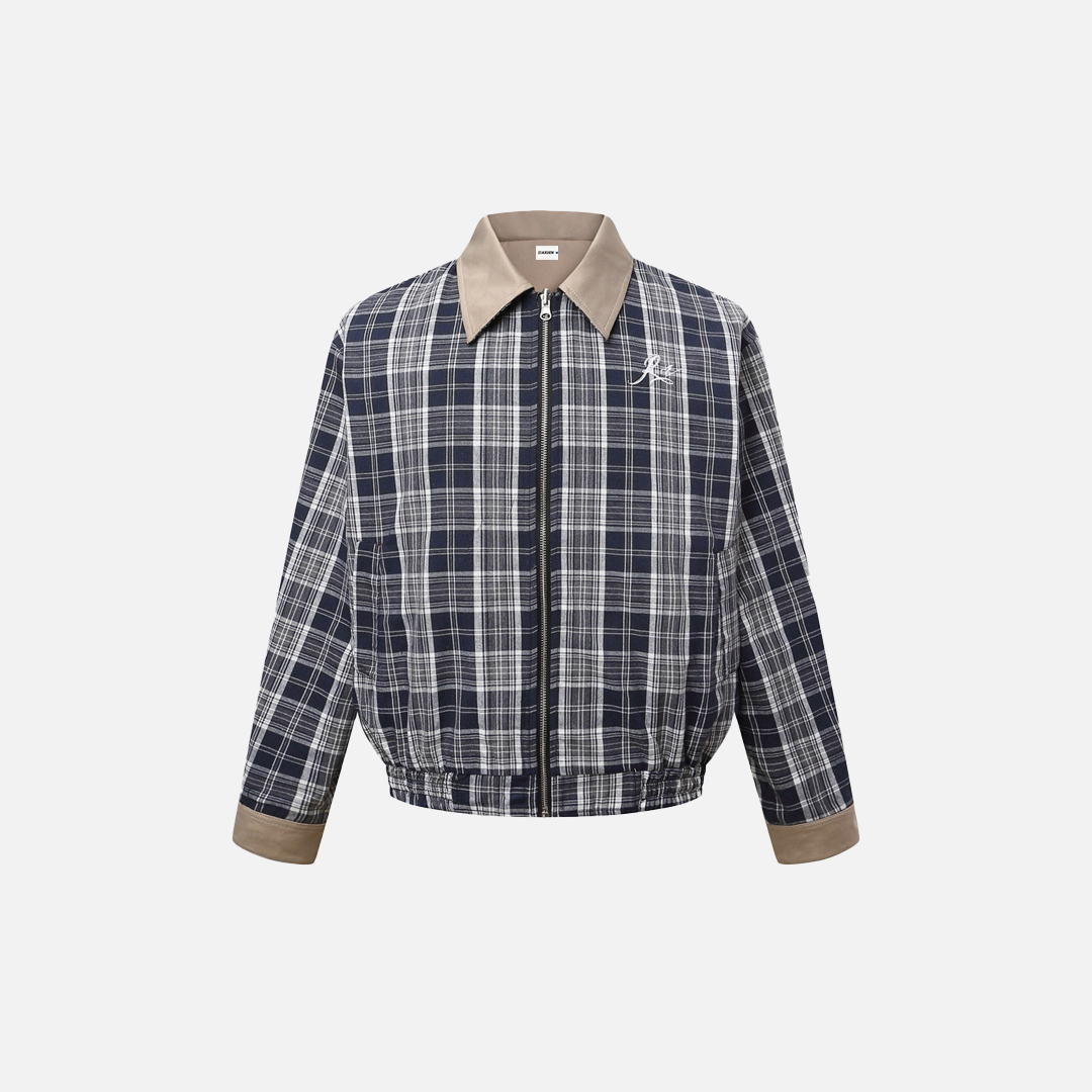 Veste à carreaux polyvalente et flatteuse pour le printemps