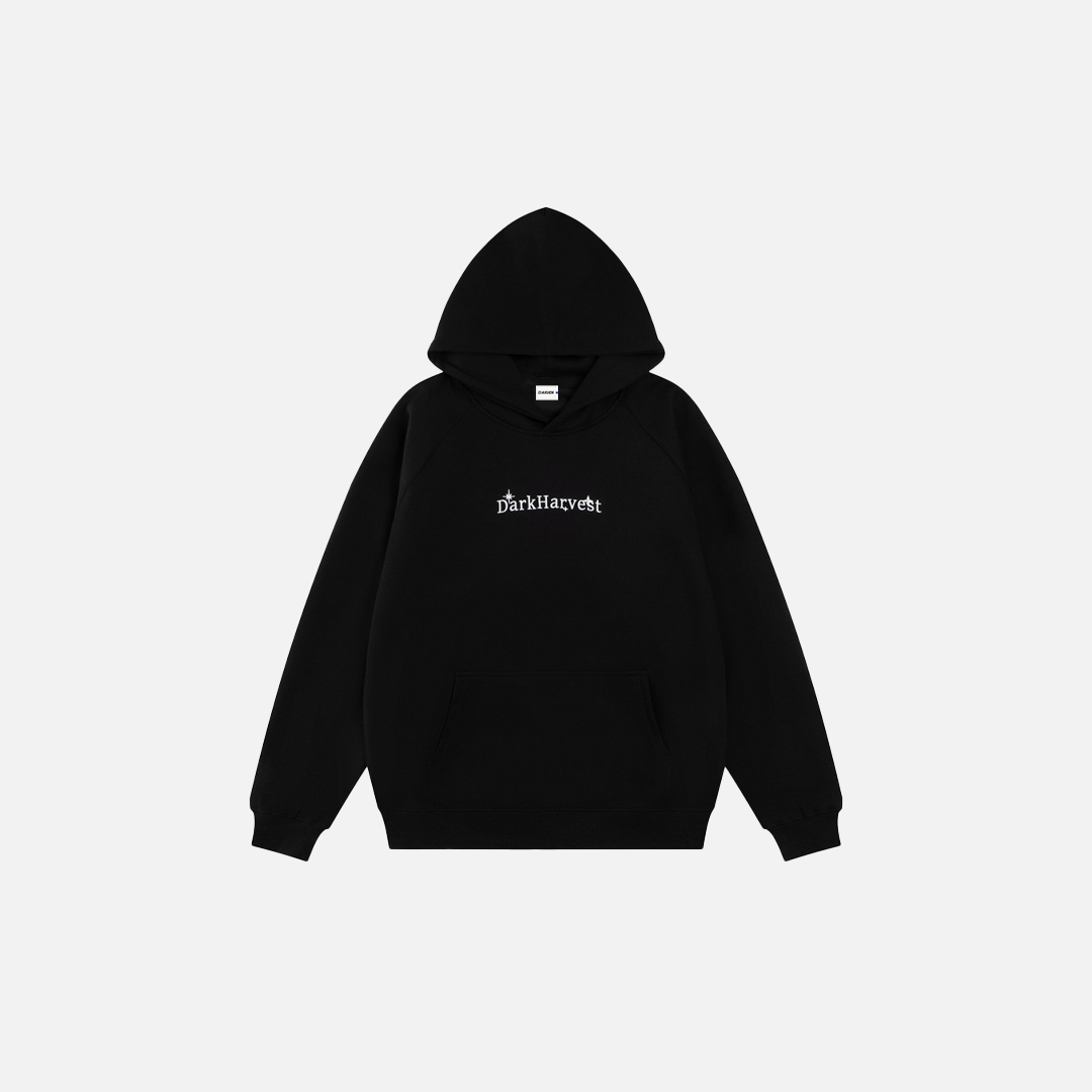 Y2K Breathable Retro Logo Print Casual Hoodie