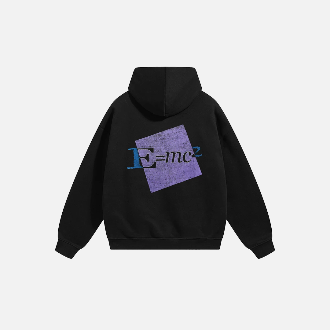 Eyanshtian Formula Graphic Print Hip Hop Hoodie