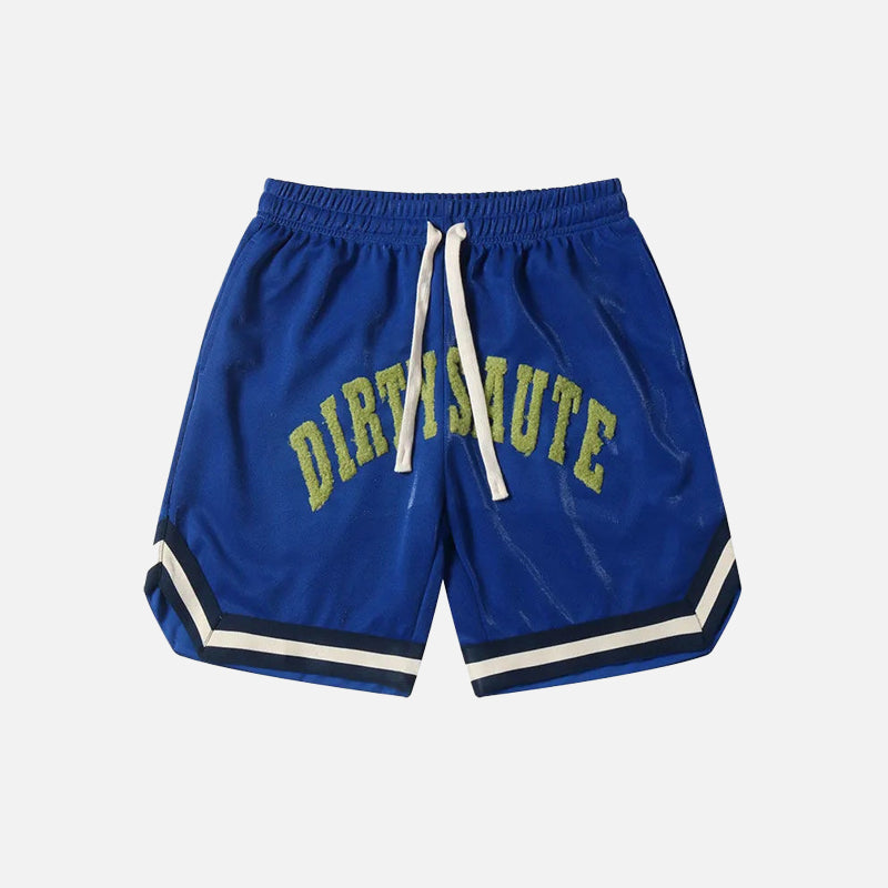 Sports Retro Flocking Shorts