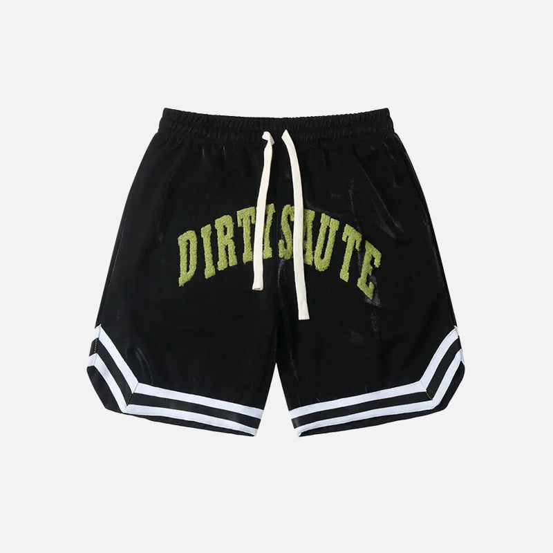 Sports Retro Flocking Shorts