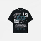 T-shirt graphique oversize style hipster
