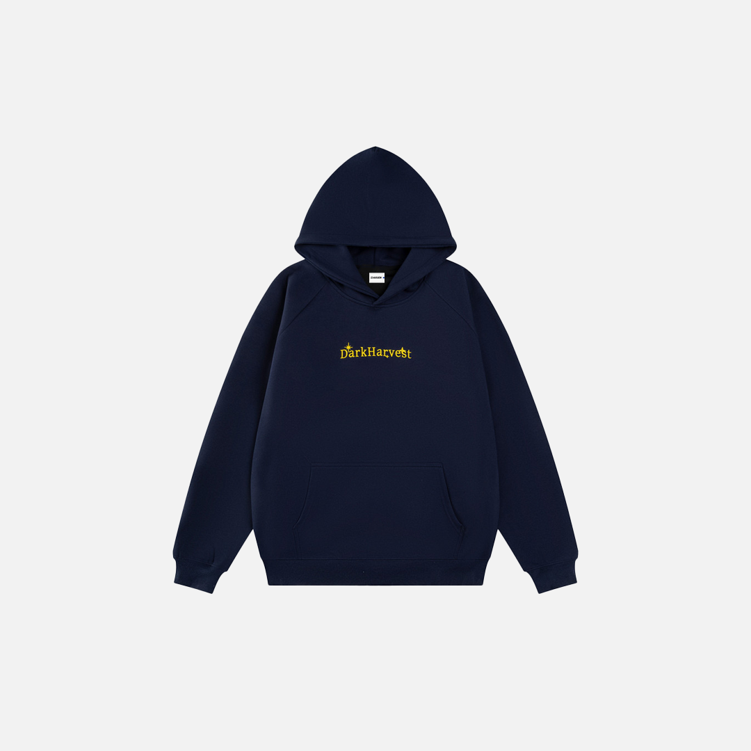 Y2K Breathable Retro Logo Print Casual Hoodie