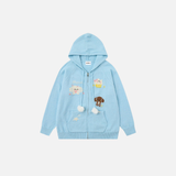 Y2K Cozy Cartoon Jacquard Knit Sweatshirt