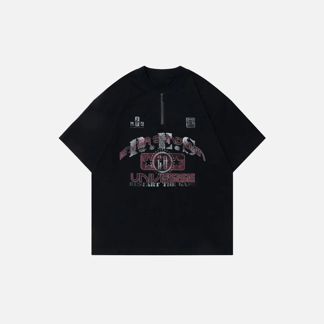 Bold Graphic Oversized Punk Gothic Short Sleeve T-Shirt