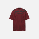 T-shirt streetwear à imprimé lettres délavé