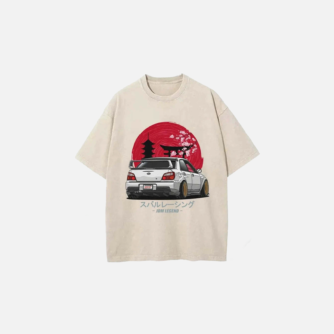 Washed Japanese Racing Car T-Shirt