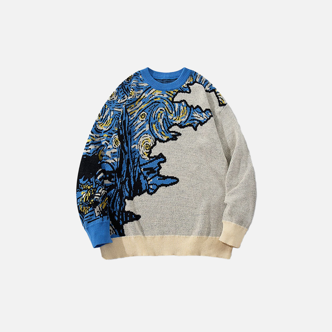 Pull en maille oversize à manches longues Signature Cool