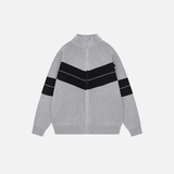 Gemütlicher Strickcardigan im koreanischen Stil mit Reißverschluss