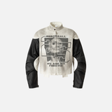Punk Skull High Quality Short Collar Leather Jacket