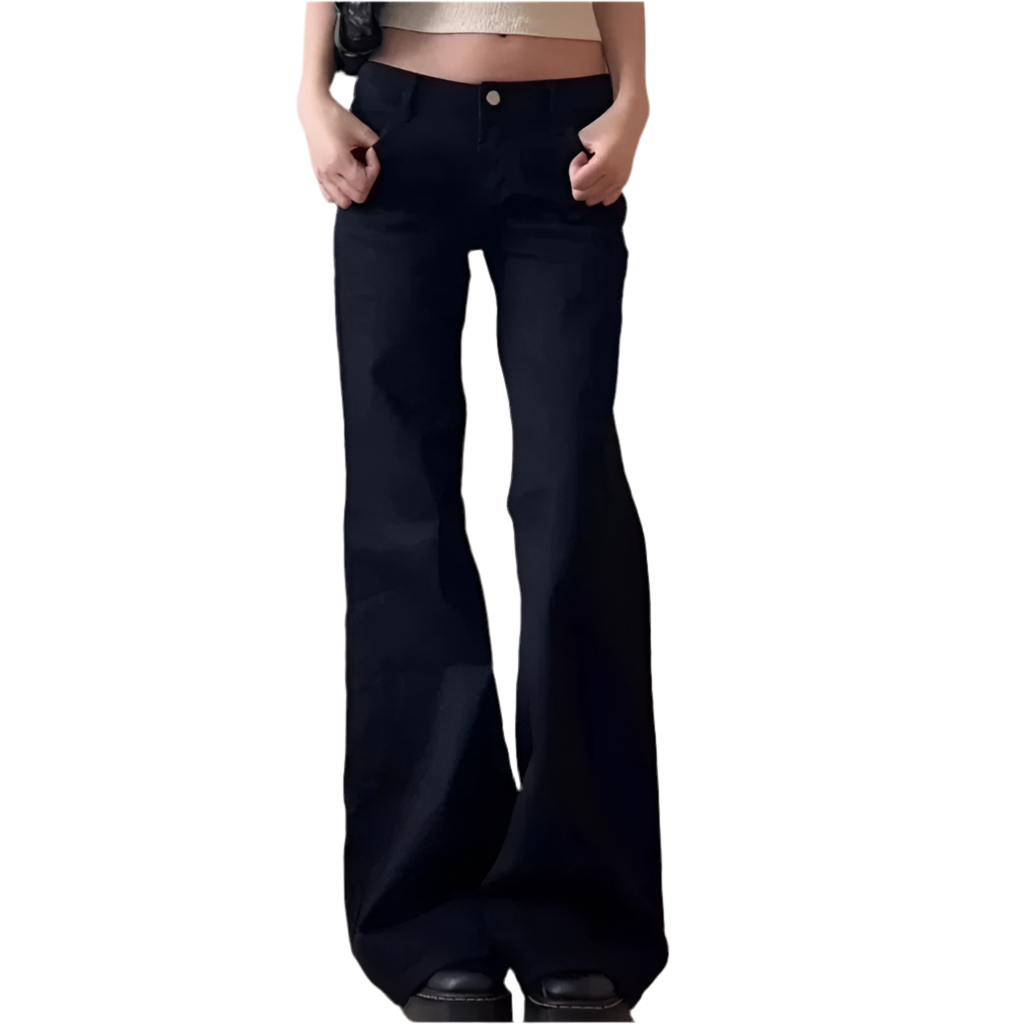 Y2K Baggy Black Denim Jeans