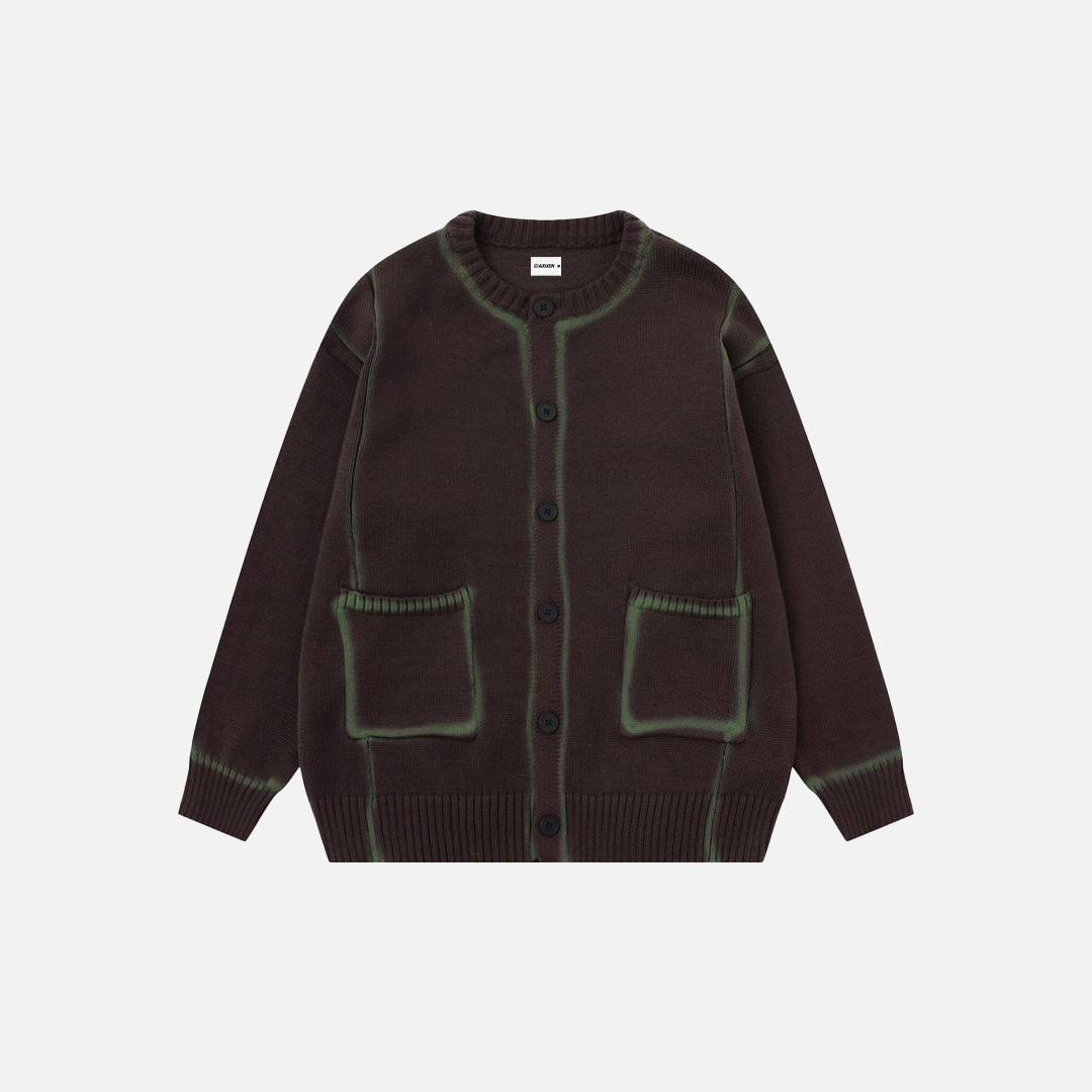 Schicker, trendiger Oversize-Strickcardigan für Herren