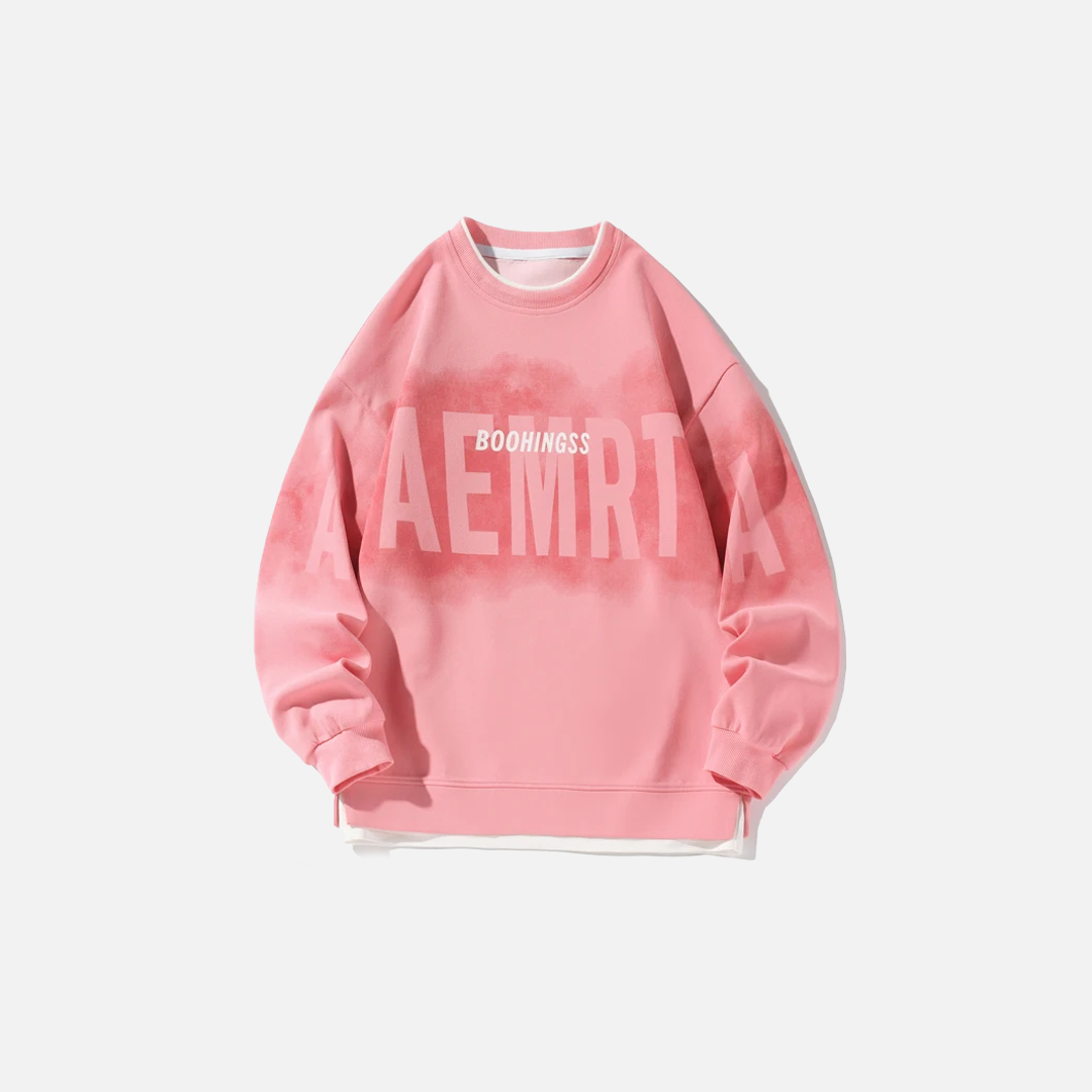 Premium Hip Hop Fake Two Piece Punk Sweatshirt