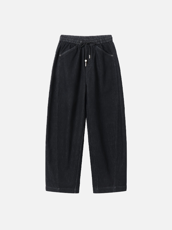 Cozy Y2K Loose Fit Fleece-Lined Jeans