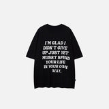 T-Shirt mit Motivationsbrief-Aufdruck