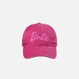 Barbie Embroidered Water Washed Cowboy Cap