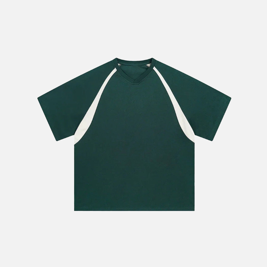 T-shirt de sport ample à patchwork