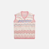 Y2k Fuzzy Star Twinkle Knitted Vest
