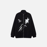 Meteor Star Print Fleece Jacket